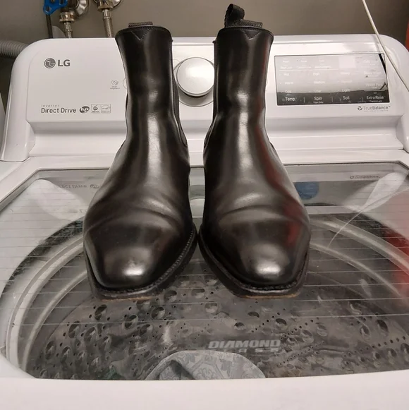 Adres Sendra Black Leather Chelsea Boots - Picture 1 of 12